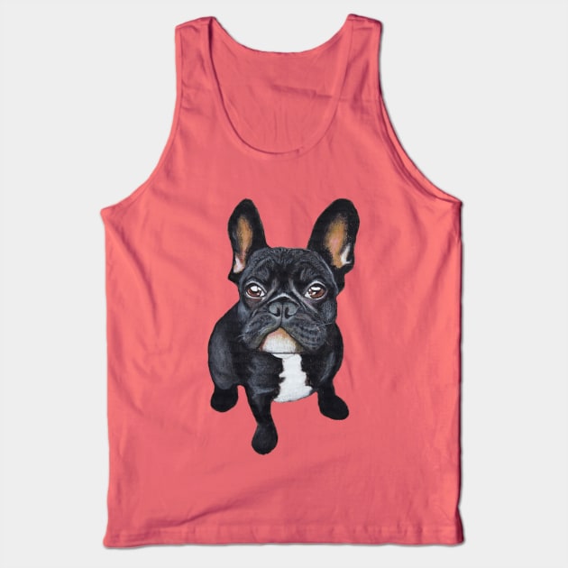 Dog French Bulldog Tank Top by PaperTigress